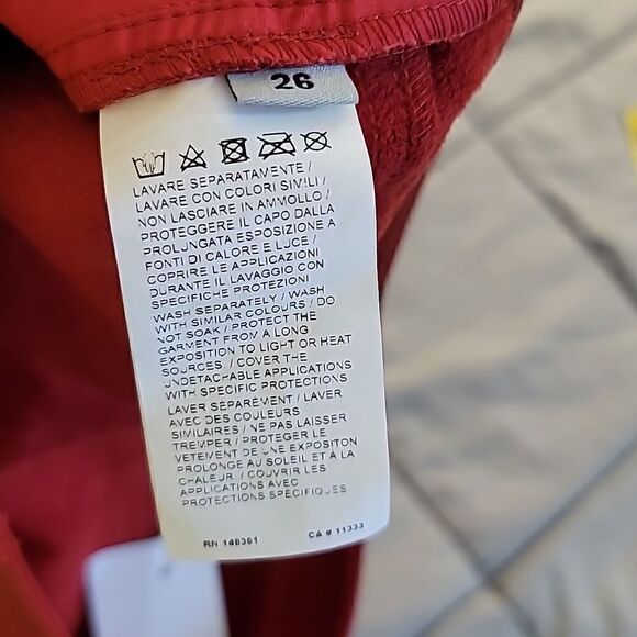 Pinko Red Faux Leather Pants - Picture 8 of 10